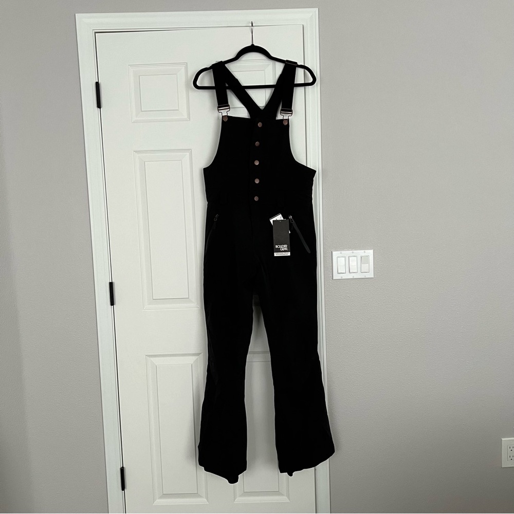Black Women's insulated overalls